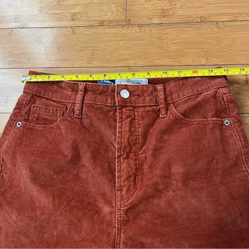 Old Navy Corduroy High Rise Flare Pants with Secret-Smooth Pockets 70s Inspired - Picture 8 of 11